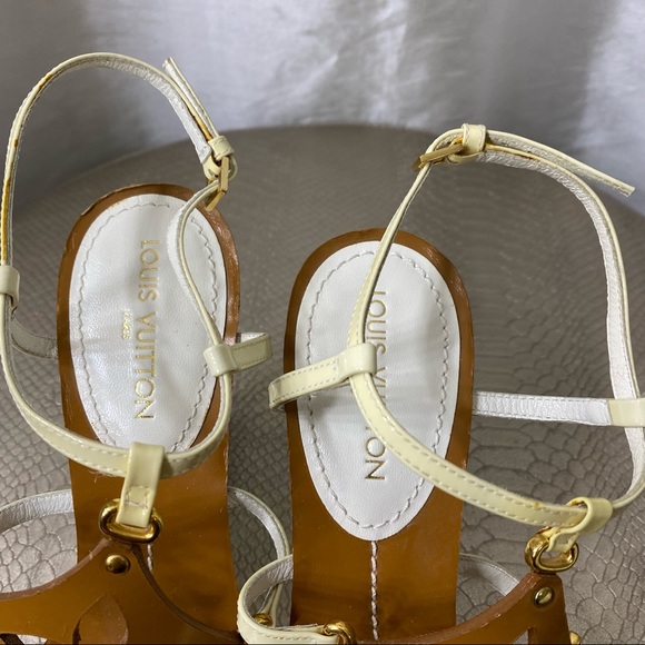 Brand New LV Fleur Wedge Sandals - Picture 5 of 6